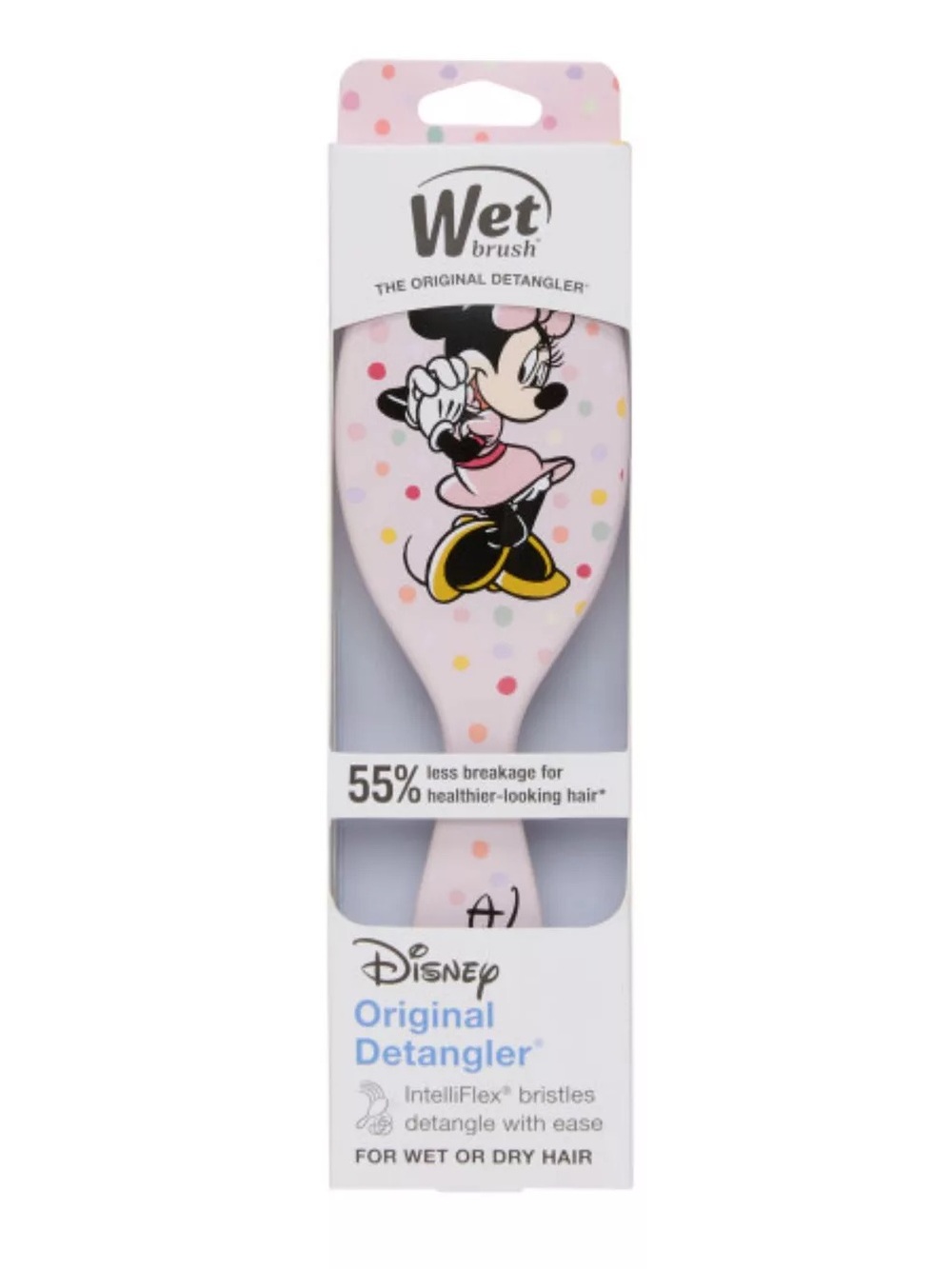 Disney Original Detangler Pink Minnie Mouse Wet Brush